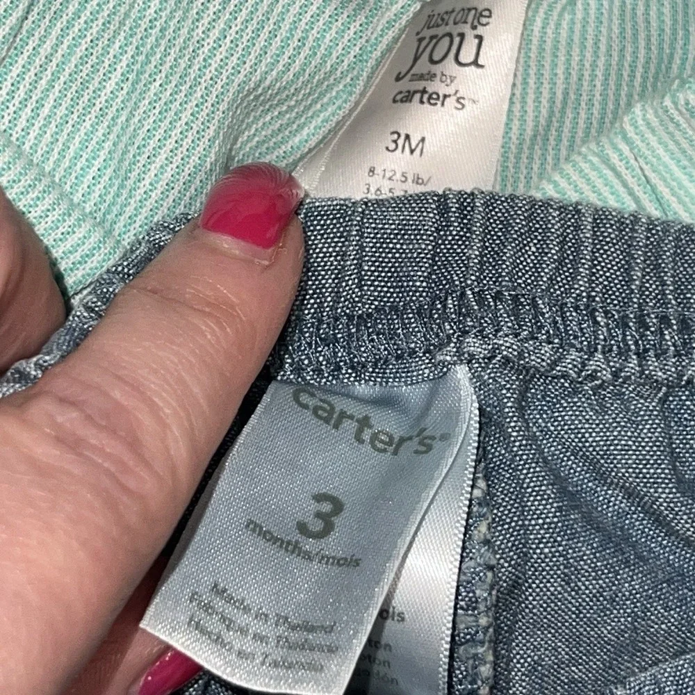 Bundle Of 8 Baby Girls Bottoms‎ Shorts Leggings Size 3M Tutu Summer Denim Sun